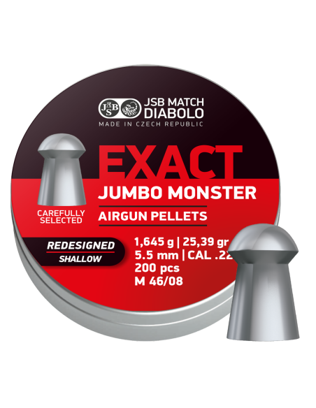 Balines JSB Jumbo Monster Redesigned SHALLOW 5,5 mm 25.39 gr (200 uds)