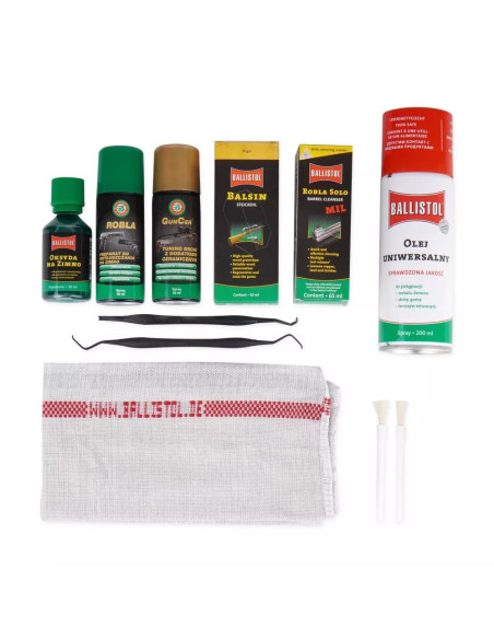 Kit completo para el cuidado de armas Ballistol | Limpieza, lubricación y mantenimiento profesional