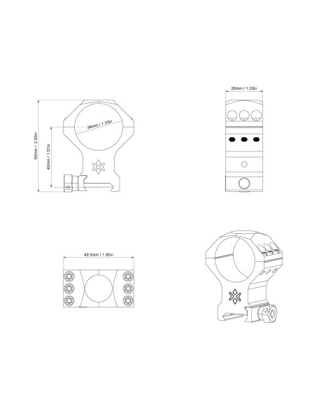 VECTOR 34mm X-ACCU  Picatinny ALTAS