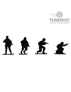 Diana 4 siluetas soldado...