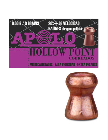 Balín APOLO Copper Hollow Point 4,5...