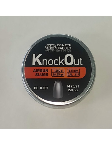 JSB KnockOut Slugs 217   28,55gr