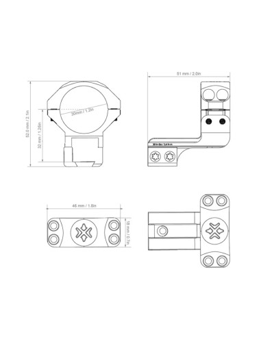 Monturas Cantilever de Vector Optics...