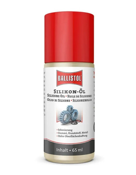 Ballistol Silicone Oil 65 ml – Aceite de silicona para juntas y mantenimiento PCP