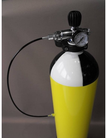 Válvula con manómetro y purgador