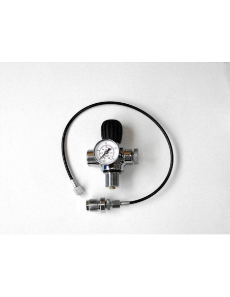 Válvula con manómetro y purgador