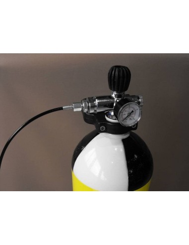 Válvula con manómetro y purgador