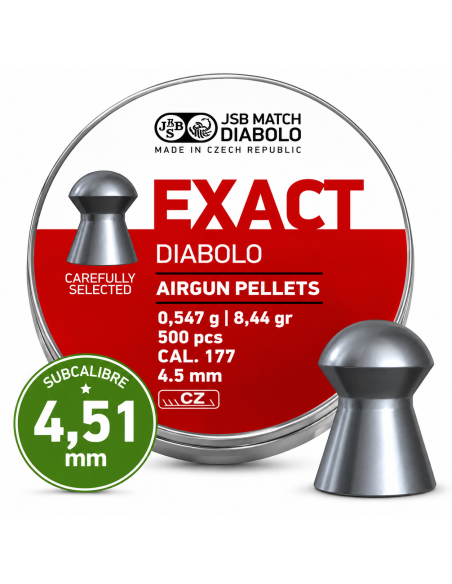 Balines JSB Exact 4,51 mm 0,547 g – 500 unidades