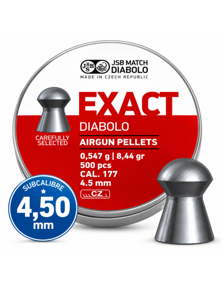 Balines JSB Exact 4,50 mm 0,547 g (8.44 gr) | Máxima precisión para aire comprimido
