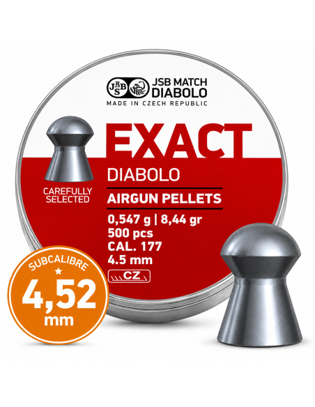 Balines JSB Exact 4,52 mm 0,547 g – 500 unidades