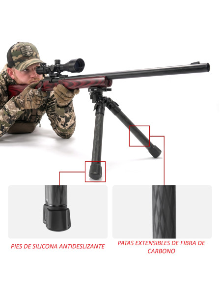Bípode de Precisión SBP 882 | Giro 360° y Cabezal Basculante
