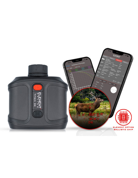 Telémetro Balístico Element Optics Titan 3K Bluetooth 3000 m