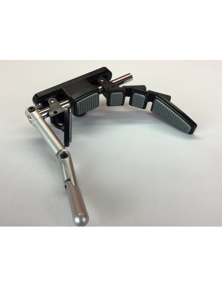 Cantonera con garfio negra con 2 ext.