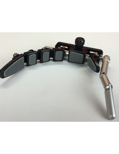 Cantonera con garfio negra 3 ext.